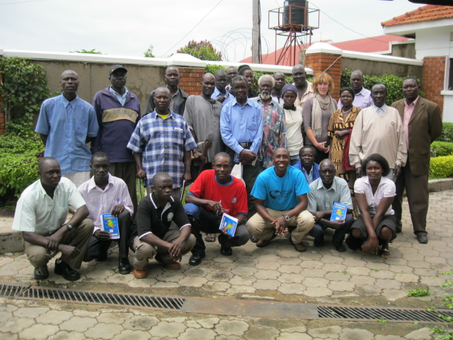 Victims of the conflict in West Nile with JRP after a workshop in October 2010