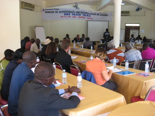 Participants during the workshop on accountability and reconciliation in Kampala
