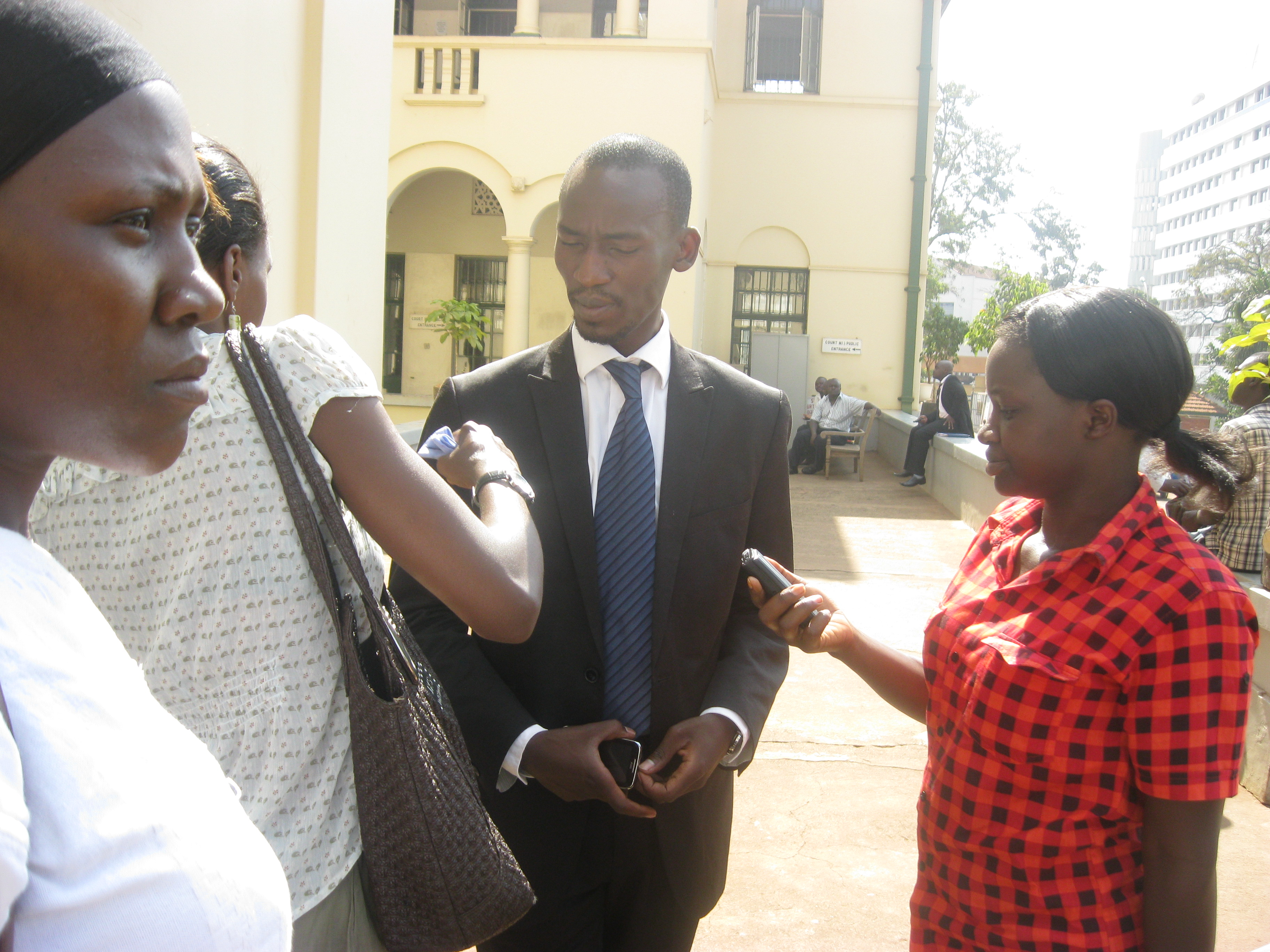 Julius Alisonga lawyer of Kwoyelo speaks after ruling