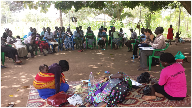 SGBV responsiveness training with Amandrea Women’s Group in Adjumani in September 2014